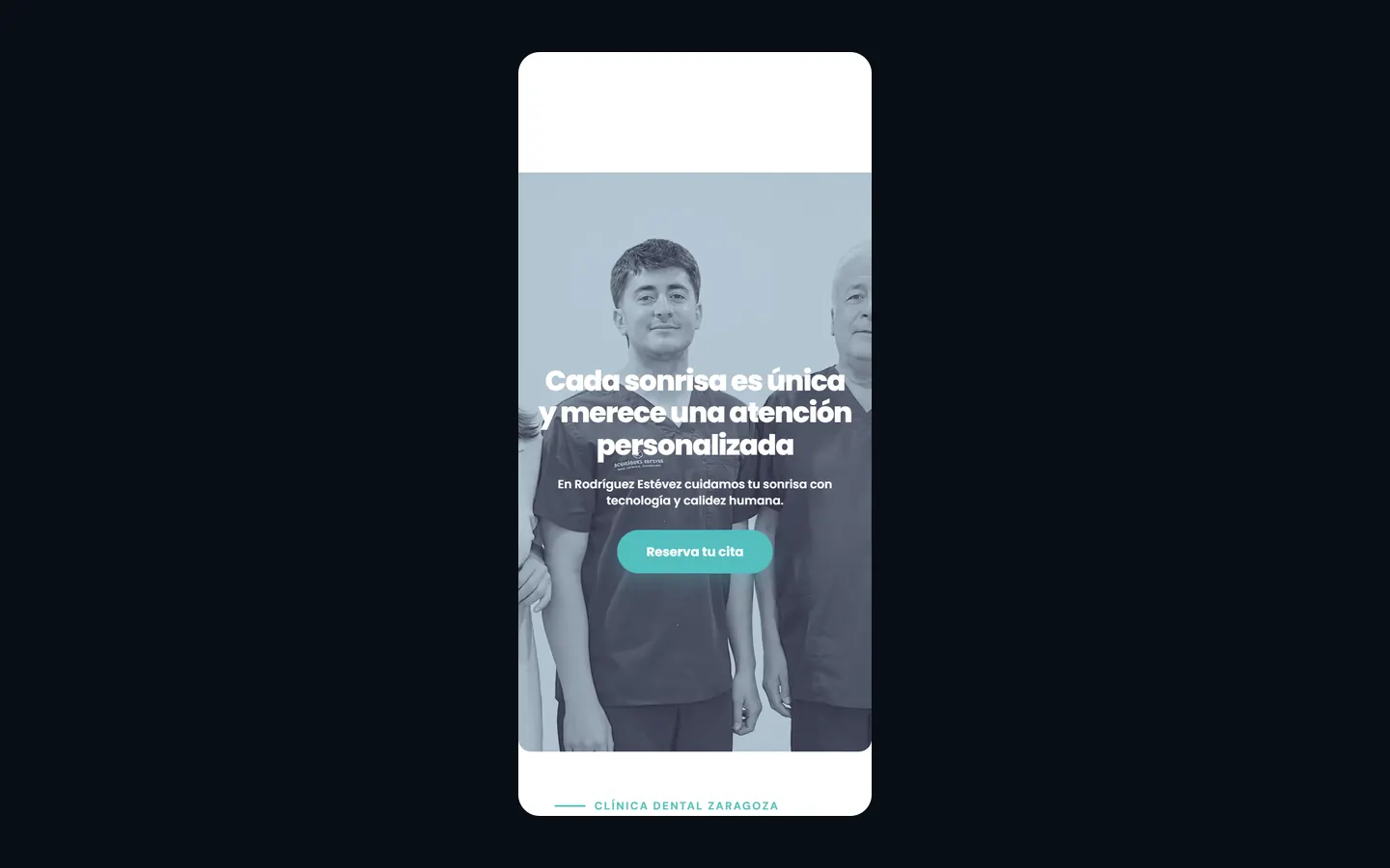 La misma portada de rodriguezestevez.es vista en un teléfono.